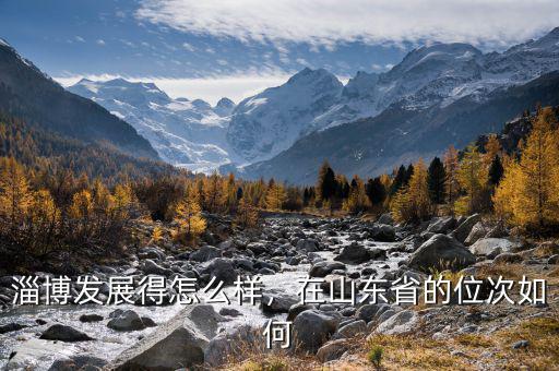 淄博發(fā)展得怎么樣，在山東省的位次如何