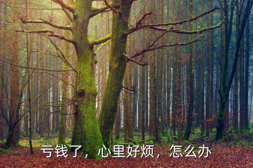 虧錢了，心里好煩，怎么辦
