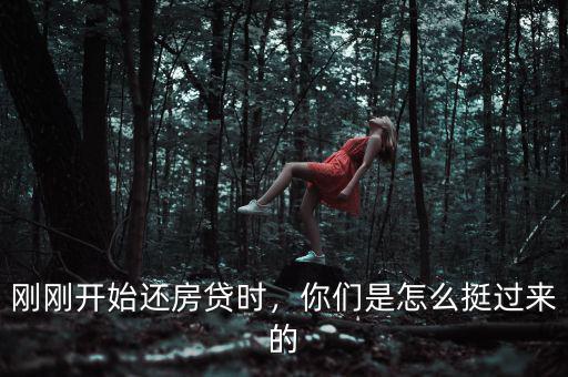 剛剛開始還房貸時(shí)，你們是怎么挺過來的