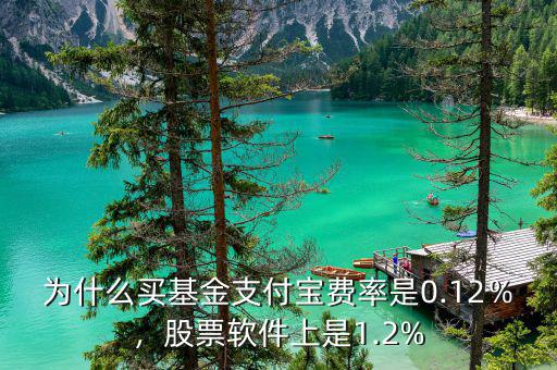 為什么買基金支付寶費率是0.12％，股票軟件上是1.2%
