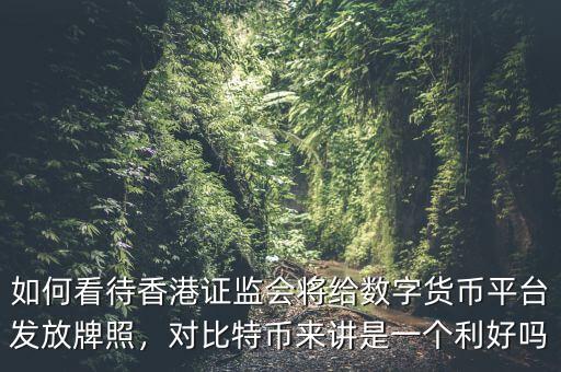 如何看待香港證監(jiān)會(huì)將給數(shù)字貨幣平臺(tái)發(fā)放牌照，對(duì)比特幣來講是一個(gè)利好嗎