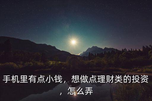手機里有點小錢，想做點理財類的投資，怎么弄