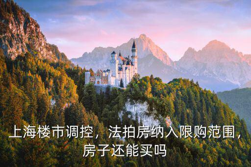 上海樓市調(diào)控，法拍房納入限購(gòu)范圍，房子還能買嗎