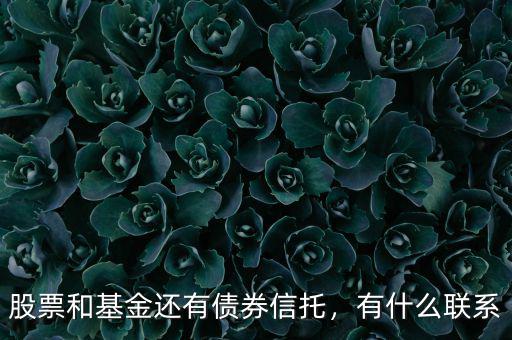 股票和基金還有債券信托，有什么聯(lián)系