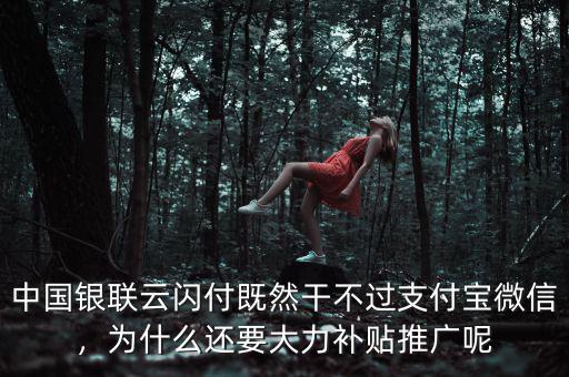中國銀聯(lián)云閃付既然干不過支付寶微信，為什么還要大力補貼推廣呢