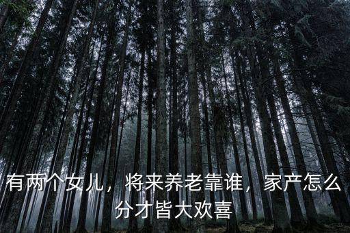 有兩個(gè)女兒，將來(lái)養(yǎng)老靠誰(shuí)，家產(chǎn)怎么分才皆大歡喜