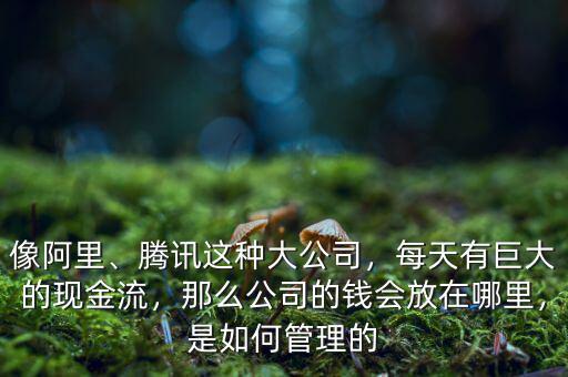 像阿里、騰訊這種大公司，每天有巨大的現(xiàn)金流，那么公司的錢(qián)會(huì)放在哪里，是如何管理的