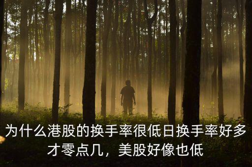為什么港股的換手率很低日換手率好多才零點(diǎn)幾，美股好像也低