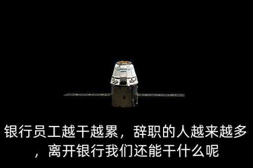 銀行員工越干越累，辭職的人越來越多，離開銀行我們還能干什么呢