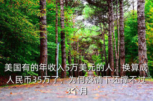 美國(guó)有的年收入5萬(wàn)美元的人，換算成人民幣35萬(wàn)了，為何疫情下還撐不過(guò)3個(gè)月