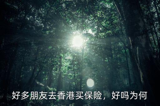 好多朋友去香港買保險(xiǎn)，好嗎為何