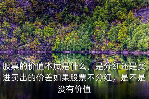 股票的價(jià)值本質(zhì)是什么，是分紅還是買進(jìn)賣出的價(jià)差如果股票不分紅，是不是沒有價(jià)值