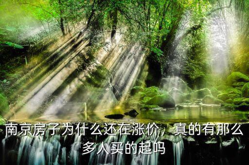 南京房子為什么還在漲價(jià)，真的有那么多人買(mǎi)的起嗎