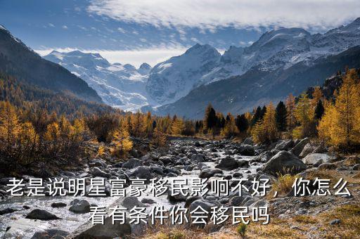 老是說明星富豪移民影響不好，你怎么看有條件你會(huì)移民嗎