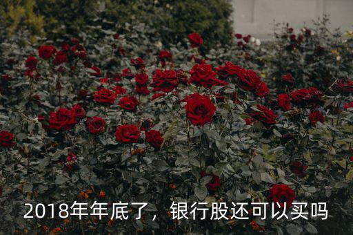 2018年年底了，銀行股還可以買嗎