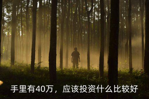手里有40萬(wàn)，應(yīng)該投資什么比較好