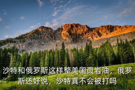沙特和俄羅斯這樣整美國頁巖油，俄羅斯還好說，沙特真不會被打嗎