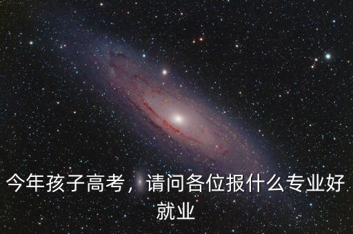 今年孩子高考，請問各位報什么專業(yè)好就業(yè)