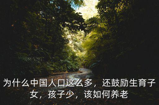為什么中國人口這么多，還鼓勵(lì)生育子女，孩子少，該如何養(yǎng)老