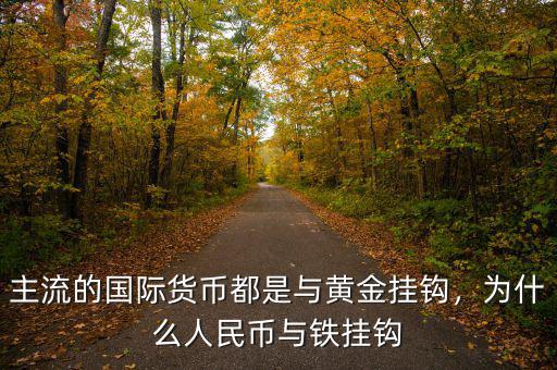 主流的國際貨幣都是與黃金掛鉤，為什么人民幣與鐵掛鉤