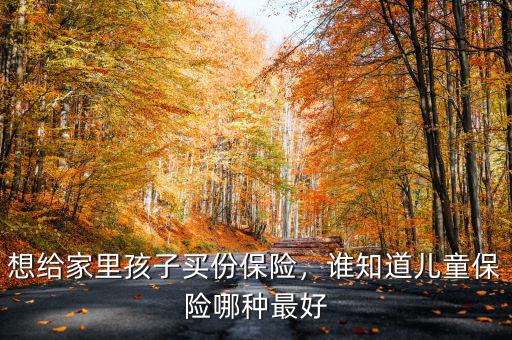 想給家里孩子買份保險(xiǎn)，誰知道兒童保險(xiǎn)哪種最好