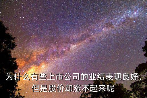 為什么有些上市公司的業(yè)績(jī)表現(xiàn)良好，但是股價(jià)卻漲不起來(lái)呢