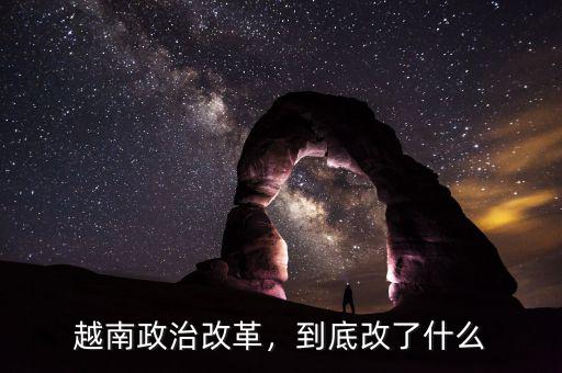 越南政治改革，到底改了什么
