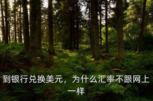 到銀行兌換美元，為什么匯率不跟網(wǎng)上一樣