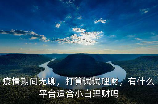 疫情期間無聊，打算試試?yán)碡?cái)，有什么平臺(tái)適合小白理財(cái)嗎