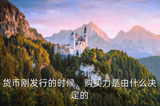 貨幣剛發(fā)行的時候，購買力是由什么決定的