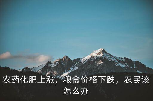 農(nóng)藥化肥上漲，糧食價(jià)格下跌，農(nóng)民該怎么辦