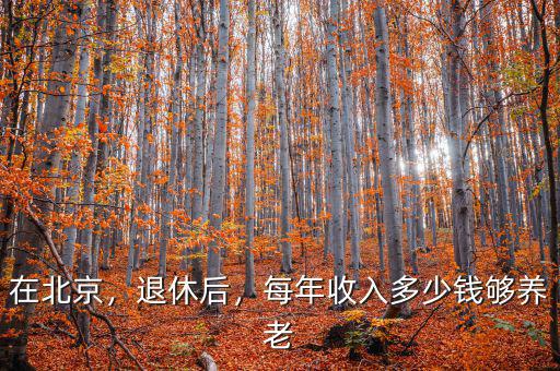 在北京，退休后，每年收入多少錢夠養(yǎng)老