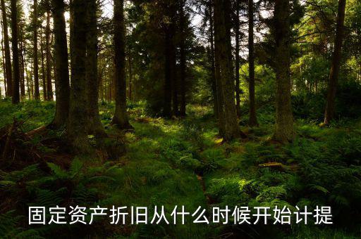 什么時(shí)候開始計(jì)提折舊，固定資產(chǎn)折舊從什么時(shí)候開始計(jì)提