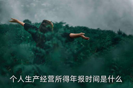 個人經(jīng)營所得是什么時候申報，個人所得稅什么時候申報