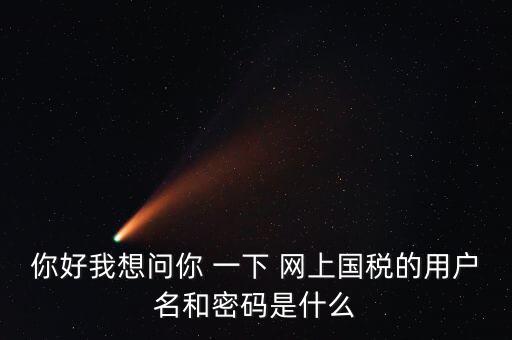 稅務(wù)登記密碼是什么，國(guó)稅第一次網(wǎng)上申報(bào)的登陸密碼是什么