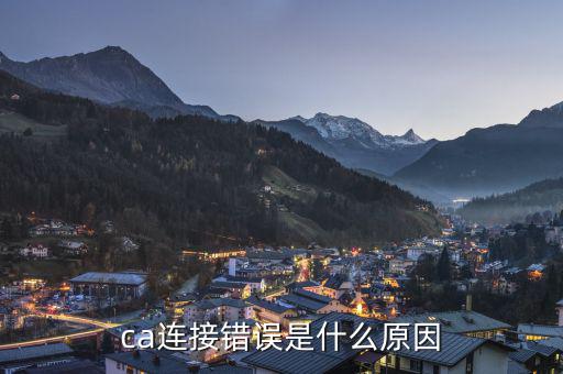 ca連接錯誤是什么意思，調(diào)用CA證書服務(wù)器失敗請重新登陸