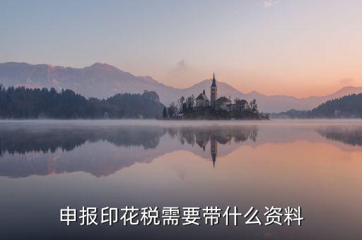辦理印花稅退稅要帶什么資料，辦理退稅賬號銀行開戶印鑒卡需要提交什么資料急急急