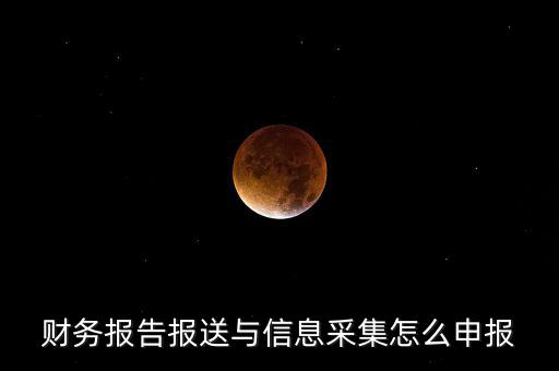 財(cái)務(wù)報(bào)送與信息采集是什么，財(cái)務(wù)報(bào)告報(bào)送與信息采集怎么申報(bào)