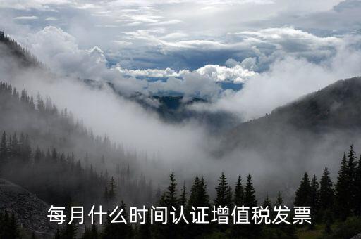 月底認(rèn)證什么發(fā)票，每月什么時間認(rèn)證增值稅發(fā)票