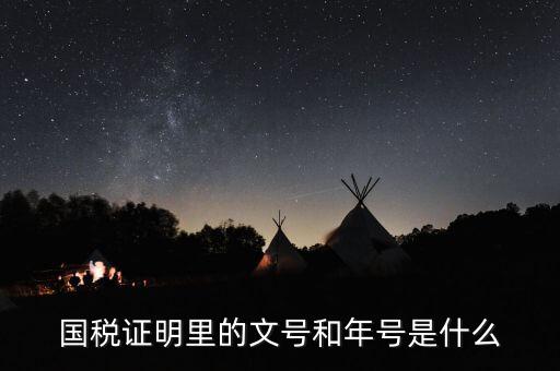 納稅證明文書號指什么，營業(yè)執(zhí)照清稅證明文號是什么