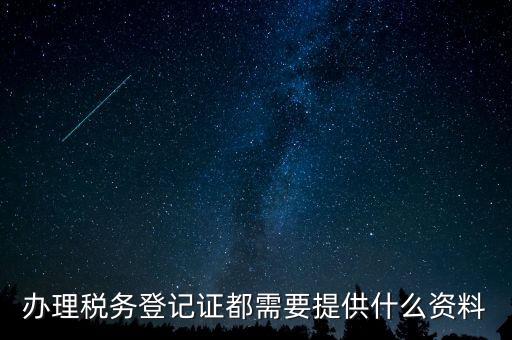 稅務(wù)登記證件包括什么，辦理稅務(wù)登記證都需要提供什么資料