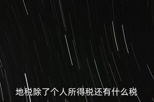 地稅都有什么稅，地稅交什么稅