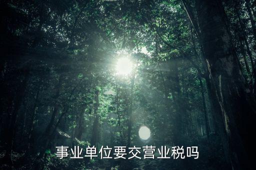 事業(yè)單位報的是什么稅，事業(yè)單位要申報哪些稅
