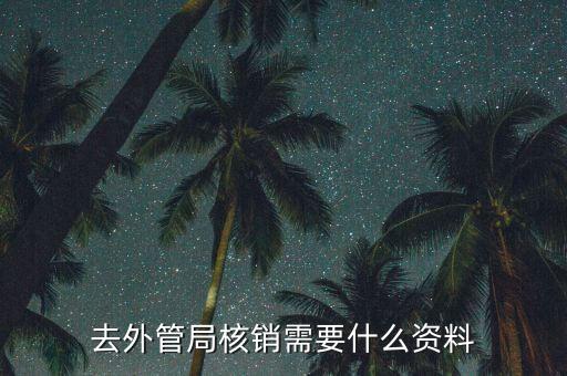 外管證核銷需要什么，去外管局核銷需要什么資料