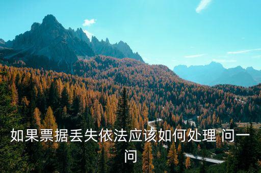財(cái)政票據(jù)丟失為什么要上報(bào)，財(cái)政性票據(jù)對(duì)方發(fā)票聯(lián)丟失怎么辦