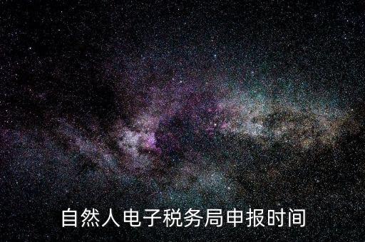 自然人納稅平臺是什么時候，自然人電子稅務(wù)局登錄時間