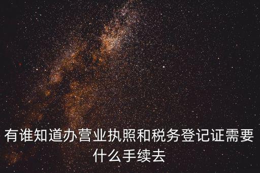 有誰知道辦營(yíng)業(yè)執(zhí)照和稅務(wù)登記證需要什么手續(xù)去