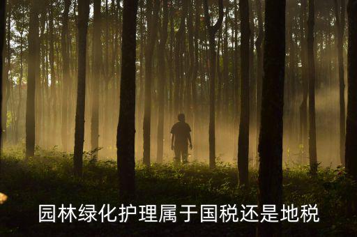 綠化養(yǎng)護(hù)屬于什么稅種，園林綠化護(hù)理屬于國(guó)稅還是地稅