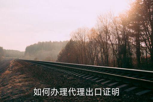 代理出口貨物證明什么企業(yè)可以，我公司是自營(yíng)出口企業(yè) 但有部分貨是找代理公司出口的 代理公司在當(dāng)