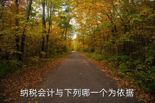 納稅會計(jì)與下列哪一個(gè)為依據(jù)